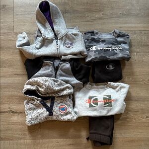 Bundle 18m comfy sweats including 2 complete champion, and 3 others